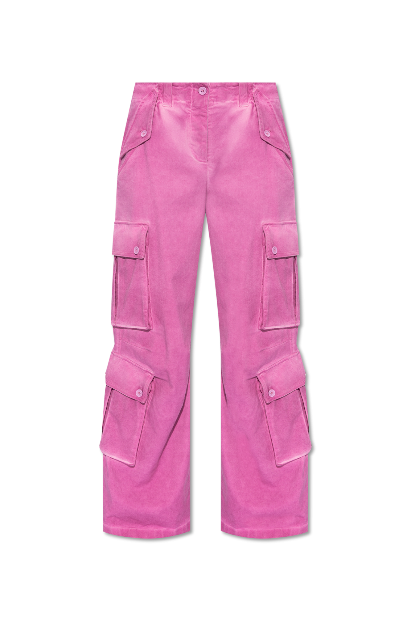 Dark pink cargo store pants